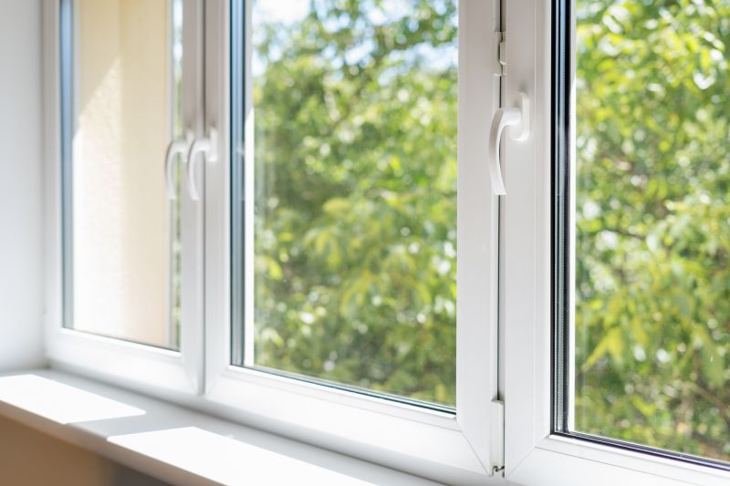 Modern casement windows on a residence