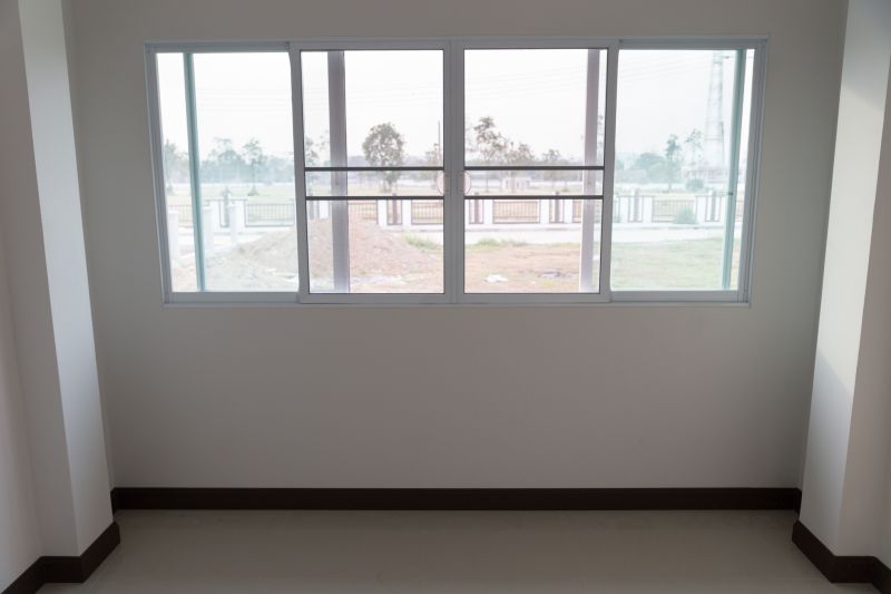 Sliding windows in a contemporary home